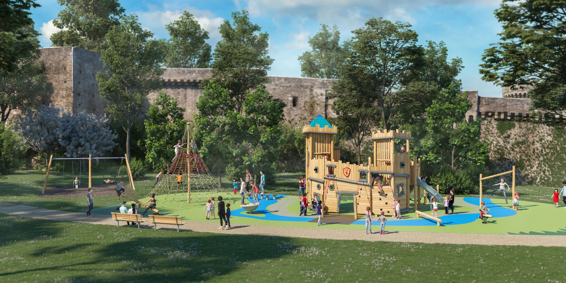 Image média: Aire de jeux pour enfants Parc departemental du Coteau de Bievre