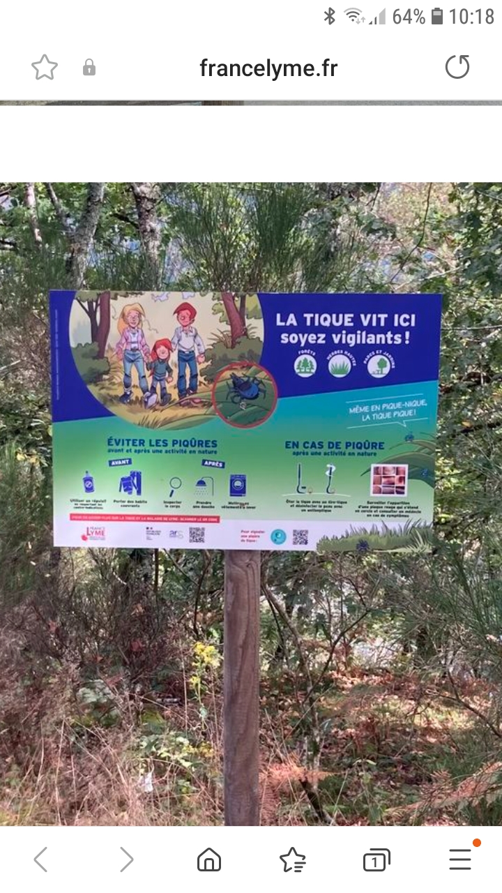 Image média: Installation de panneaux pour lutter contre les maladies vectorielles à tiques