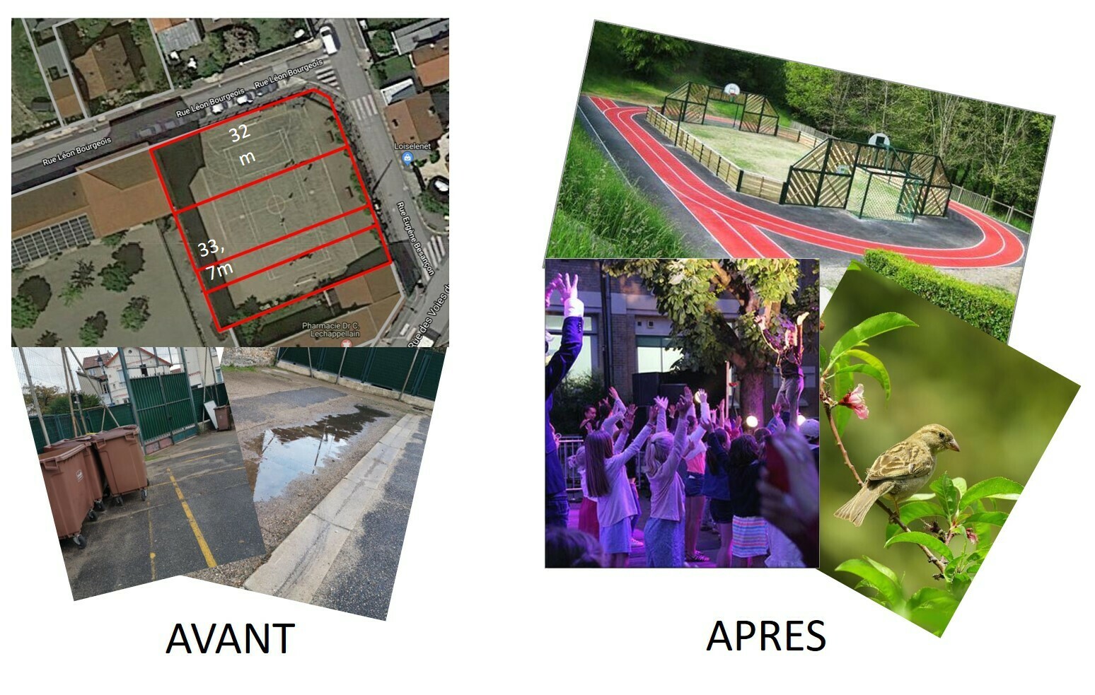 Image média: Métamorphosons le terrain d'évolution de la Petite Garenne en espace de fraîcheur partagé dédié au sport et à la convivialité!