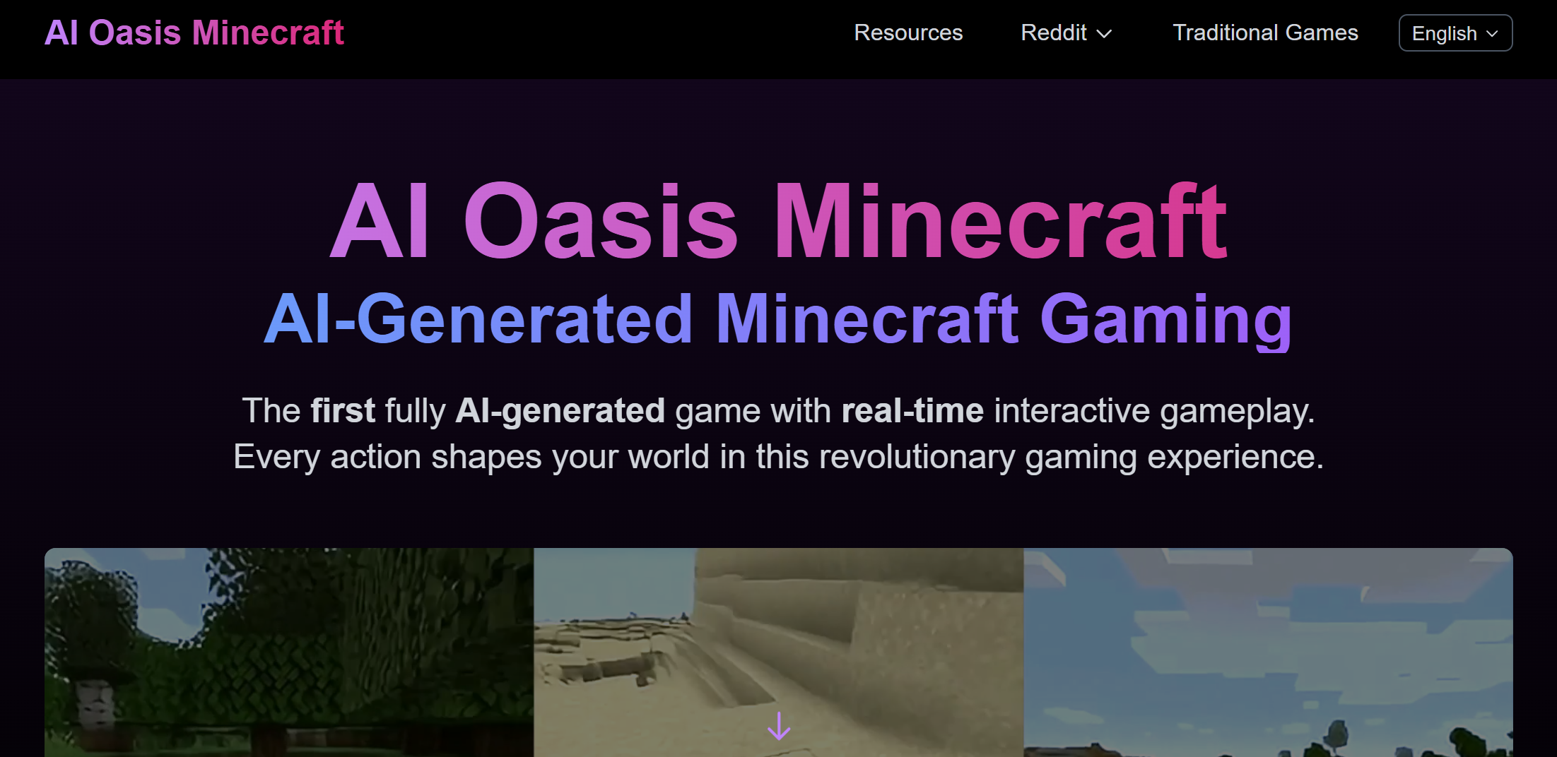 Image média: What is AI Oasis Minecraft?