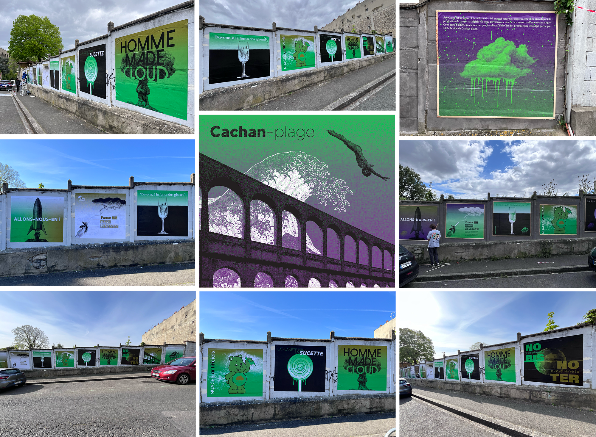 Image média: Cachan Plage / Street art gare RER