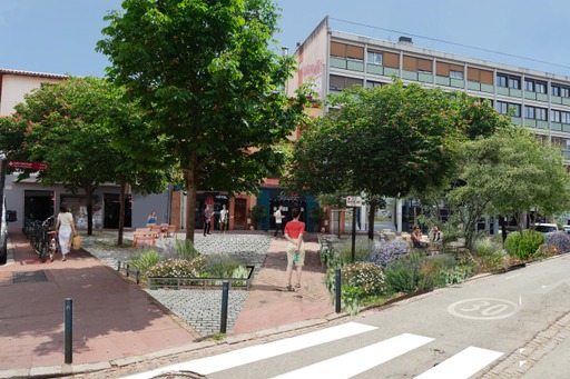 Image média: Végétalisation de la place Bachelier