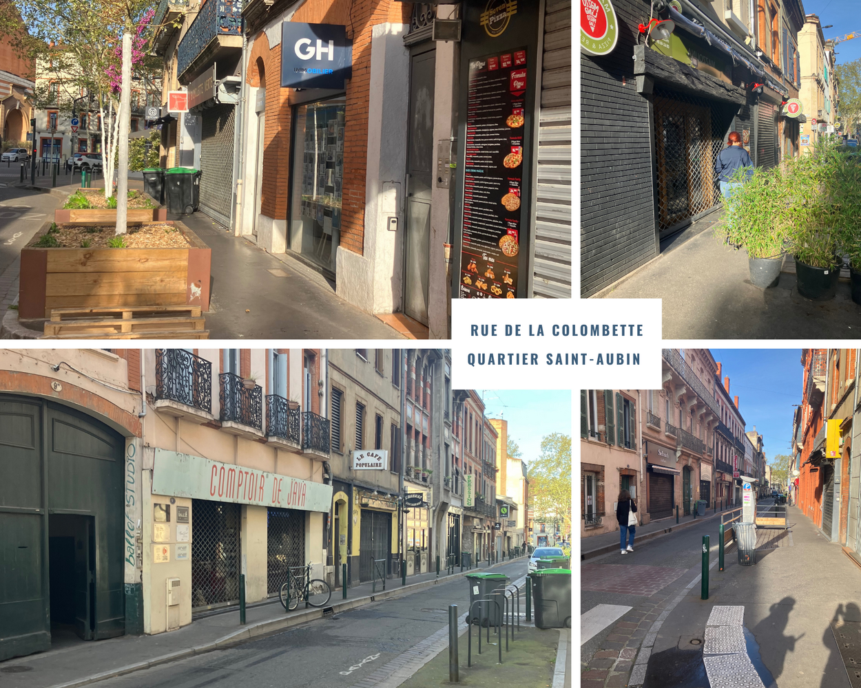 Photo de la Rue de la colombette quartier Saint-Aubin