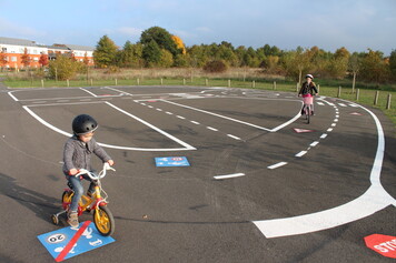 Piste d'apprentissage vélo à Olivet