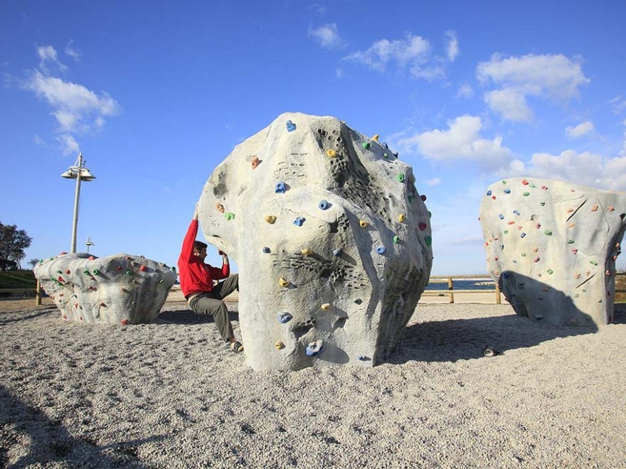 Image média: Un rocher d'escalade