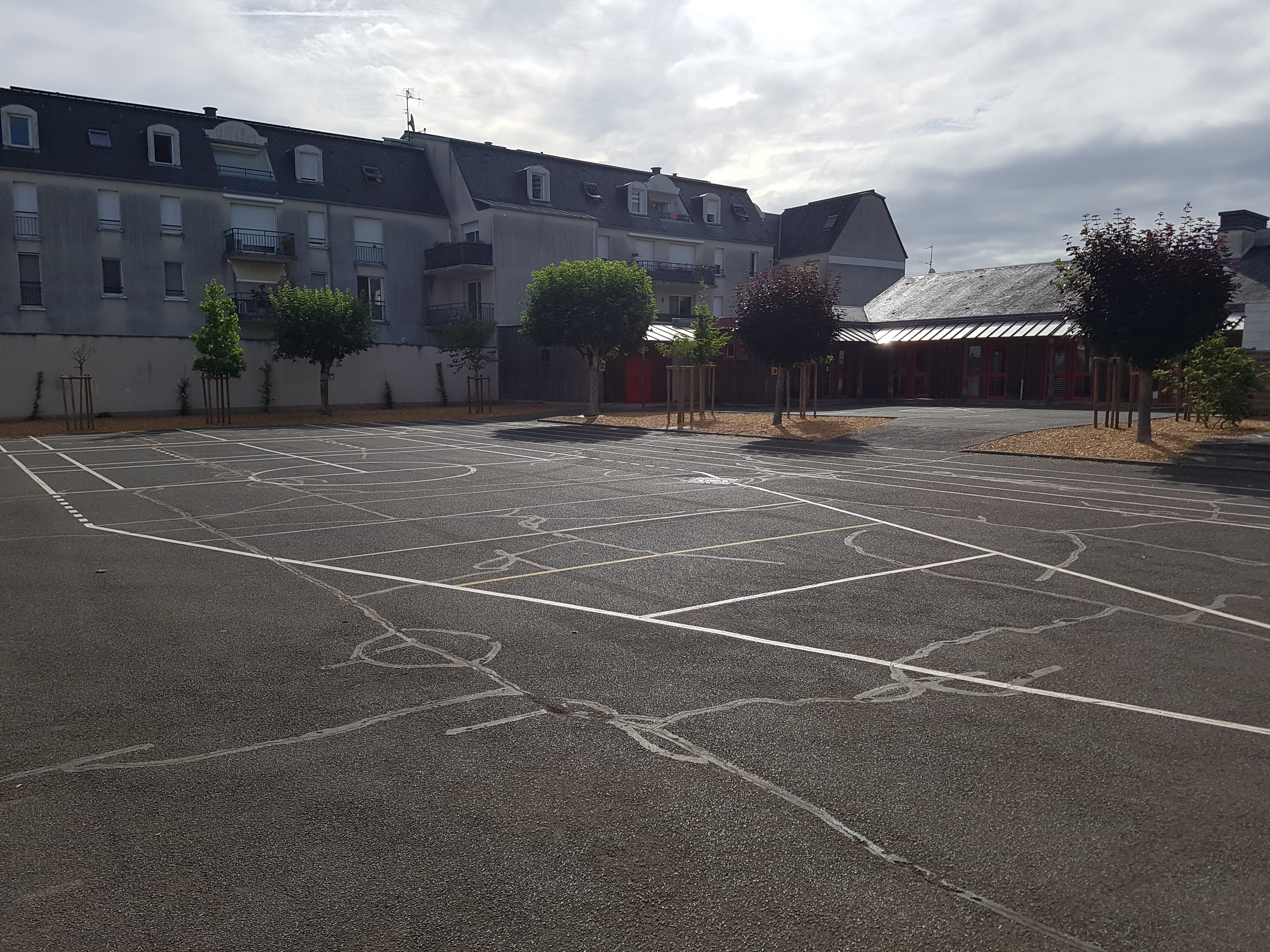 Image média: "Cour rires!" ou proposer des espaces attractifs diversifiés dans une cour végétalisée.