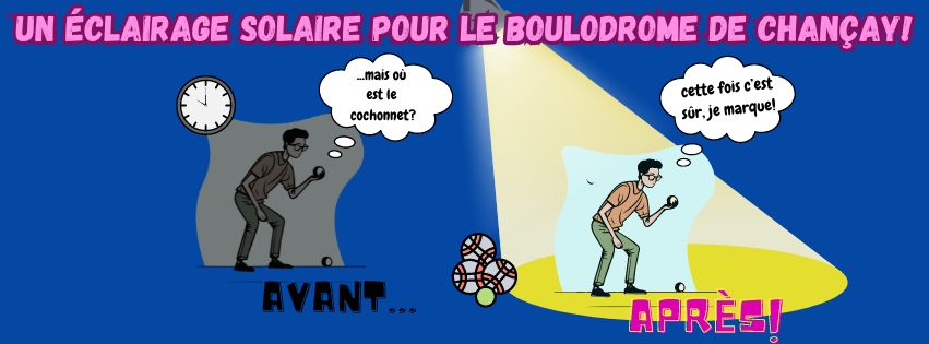 Image média: Un éclairage solaire pour le boulodrome de Chançay!
