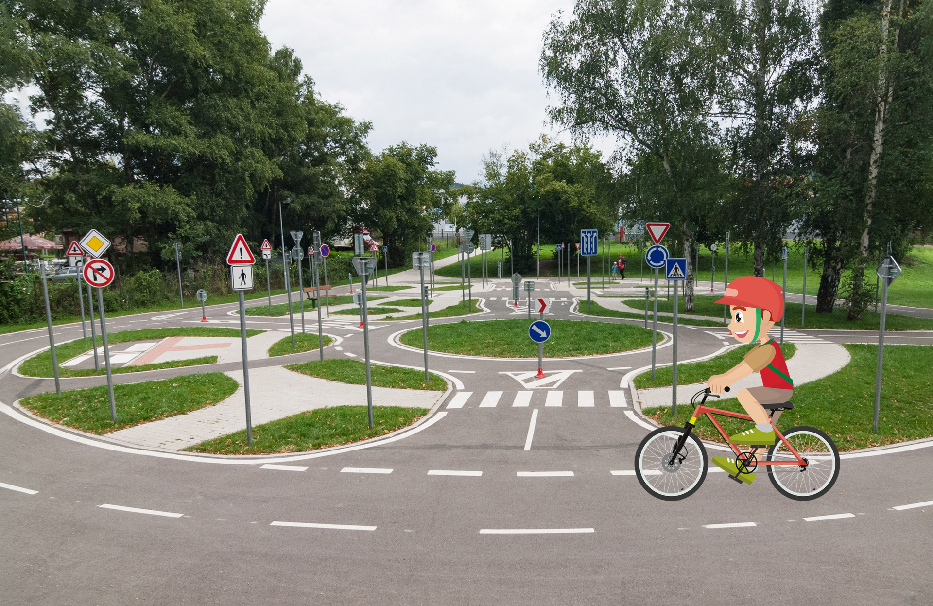 Image média: Une piste d'apprentissage du vélo 🚲