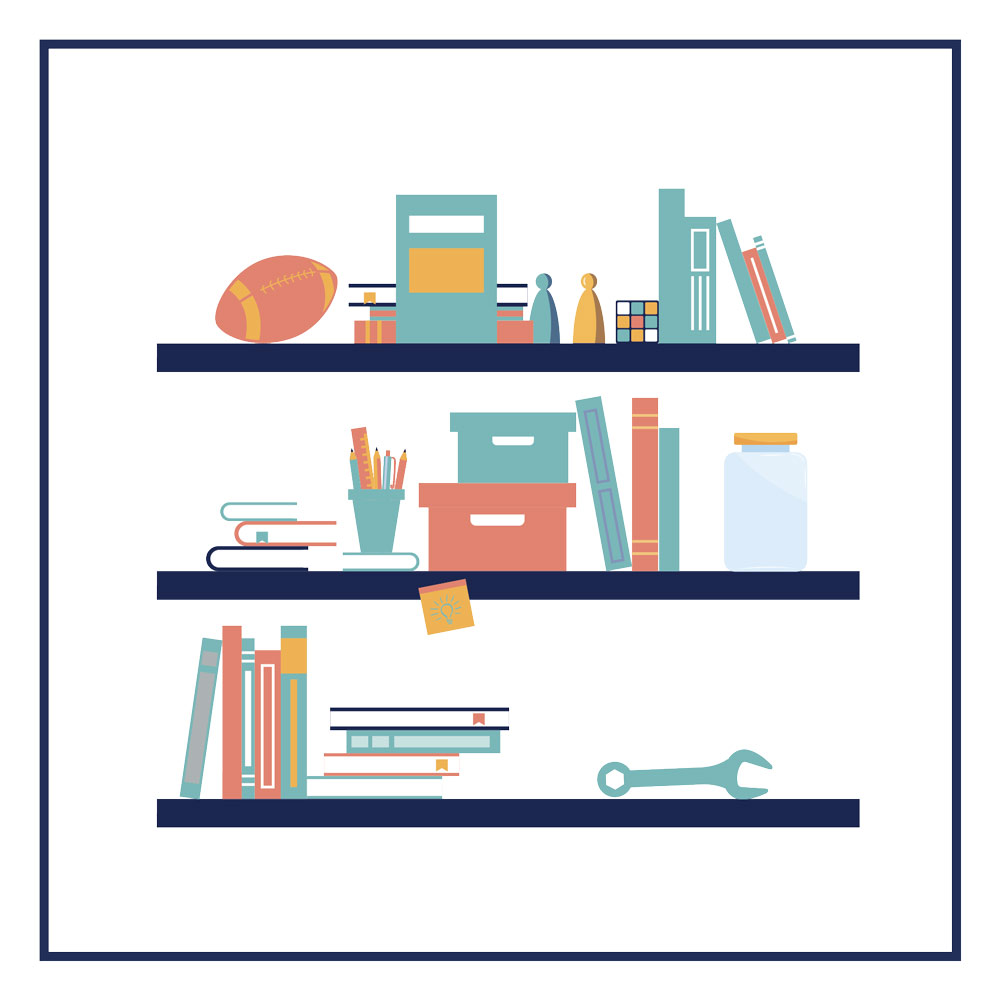 Image média: L’étagère partagée