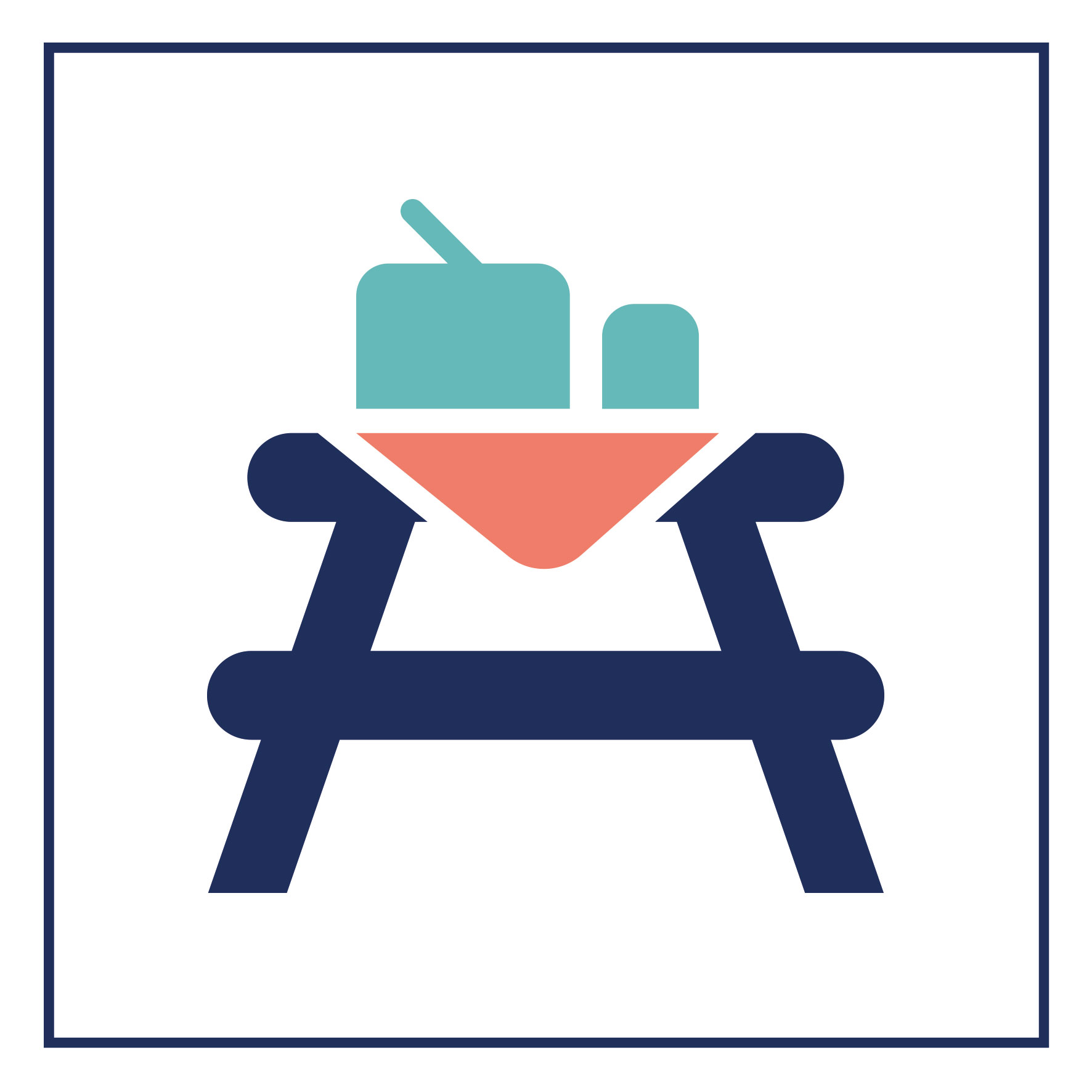 Image média: Une aire de pique-nique près de la piscine municipale